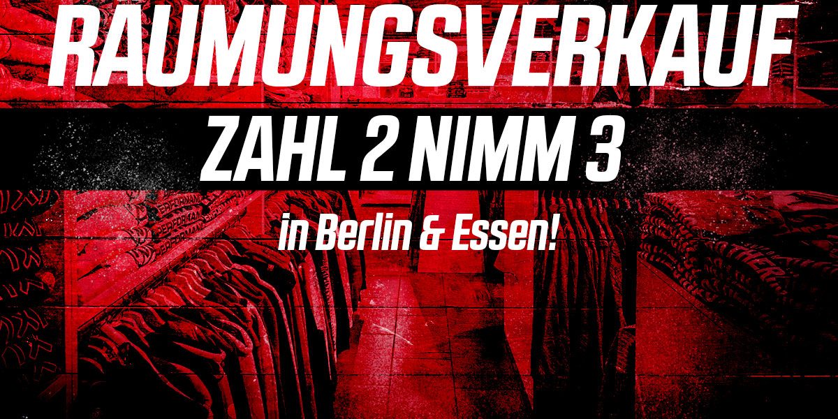 Räumungsverkauf in Berlin & Essen