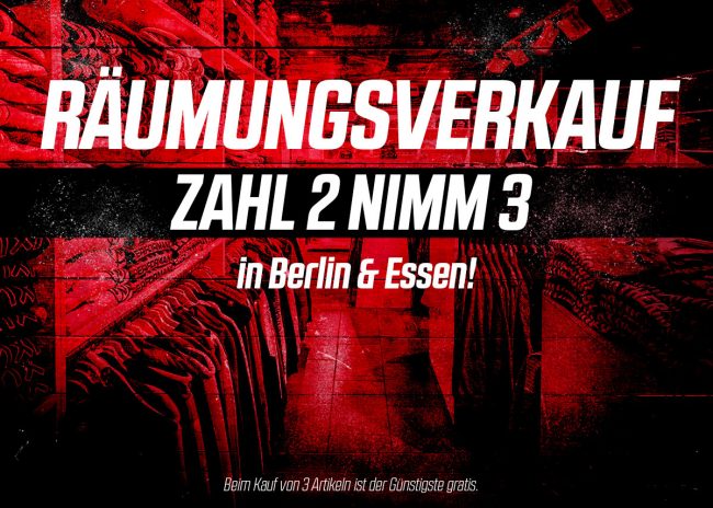 Räumungsverkauf in Berlin & Essen